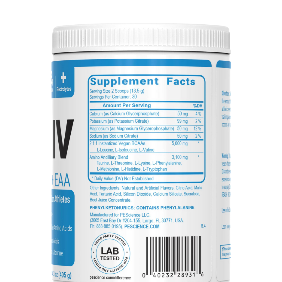 Pescience Amino IV BCAA + EAA Strawberry Lemonade, 30 Porciones