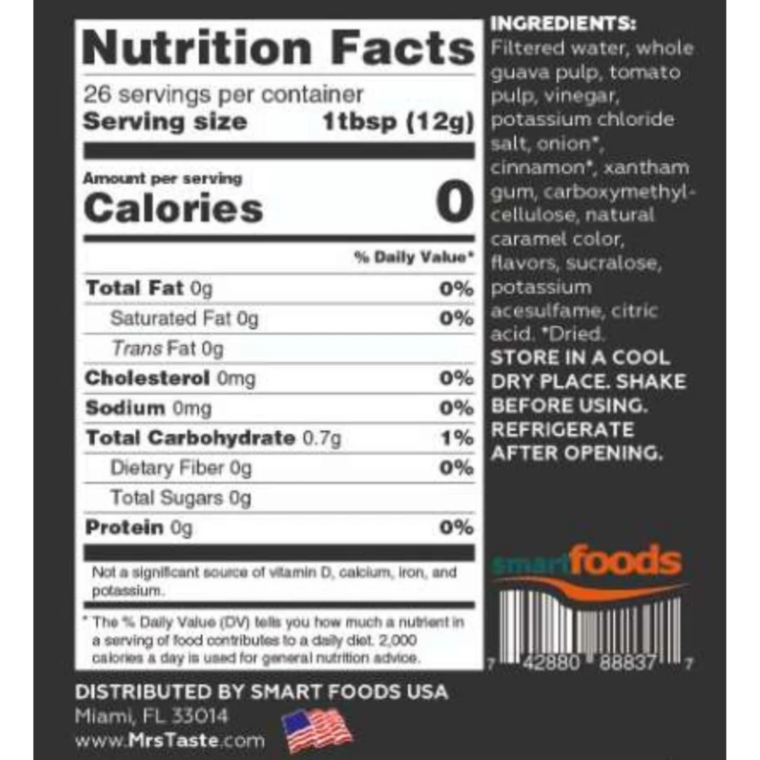 Mrs Taste Top Taste Zero Calories 11 oz