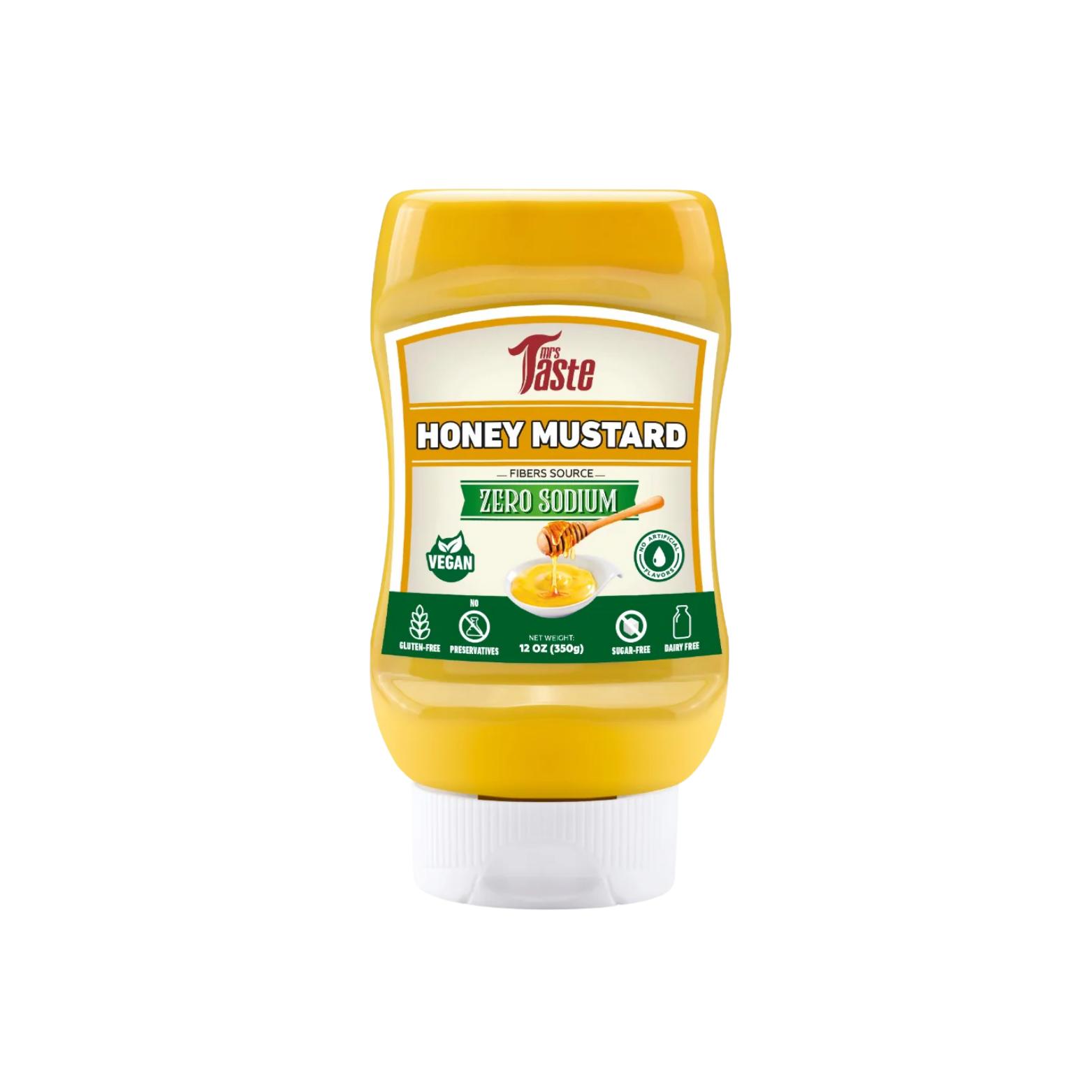 Mrs Taste Honey Mustard Zero Sodium 12 oz