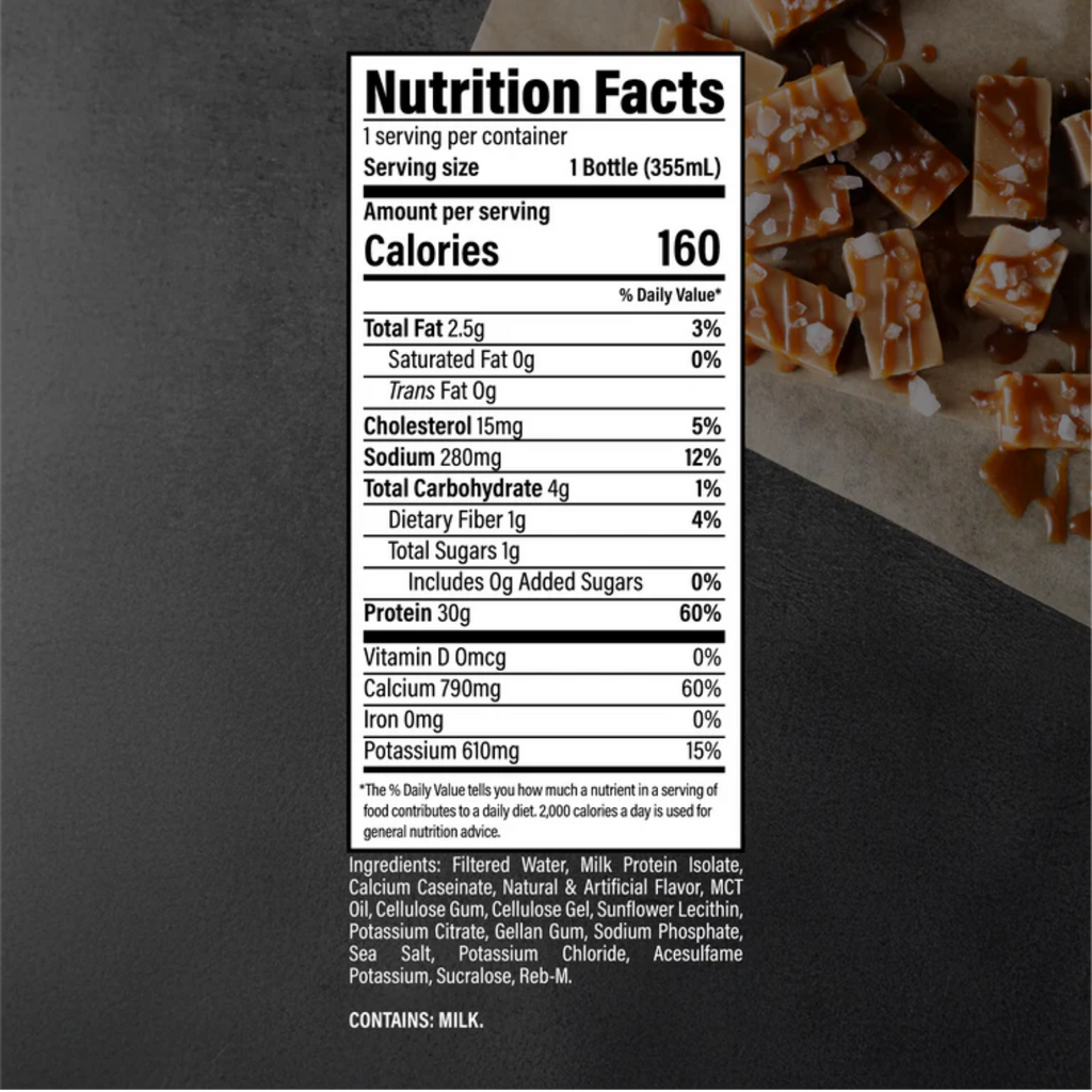 Protein Shake Raw Salted Caramel 12 oz
