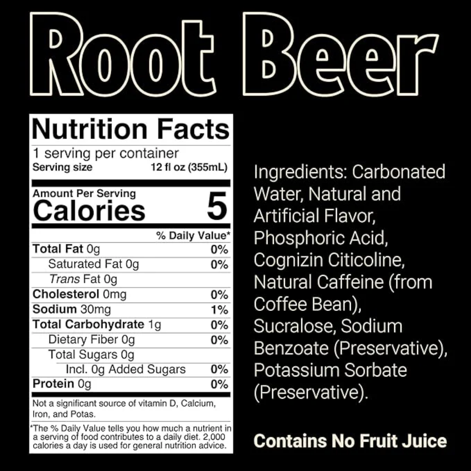 BUM Energy Root Beer 12 oz