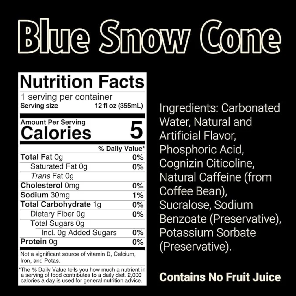 BUM Energy Blue Snow Cone 12 oz