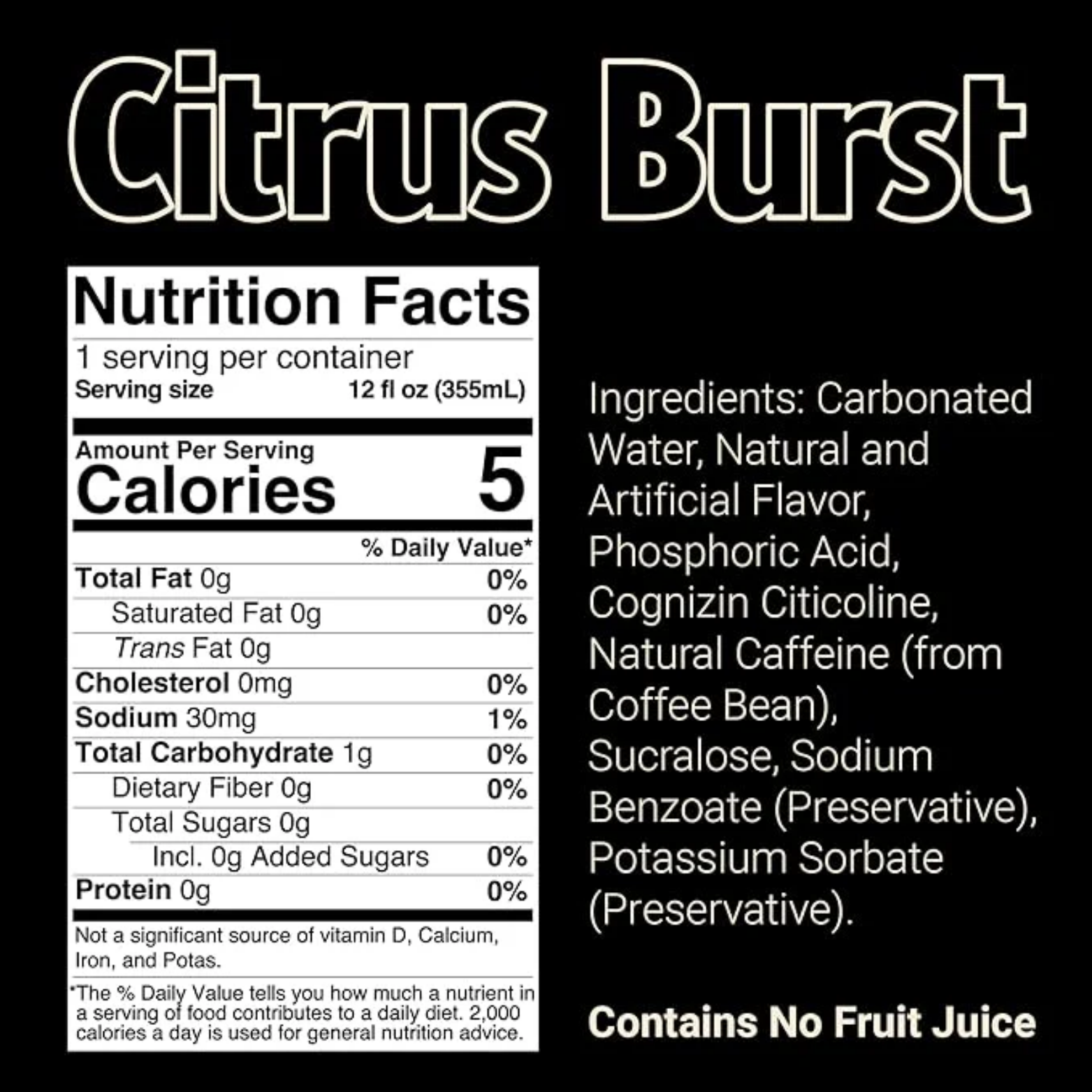 BUM Energy Citrus Burst 12 oz