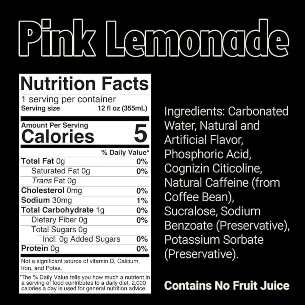 BUM Energy Pink Lemonade 12 oz