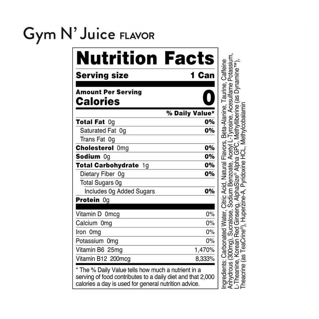 Bucked up Gym N’ Juice 16 oz