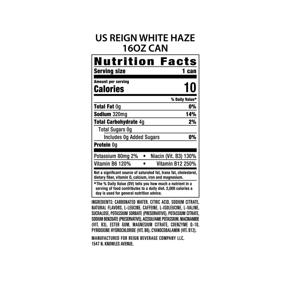 Reign Fuel White Haze 16 oz