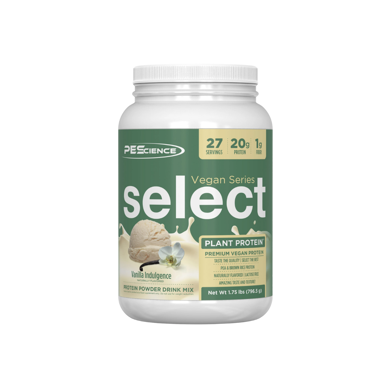 Proteína Pescience Select Vegan Amazing Vanilla Indulgence, 27 Porciones
