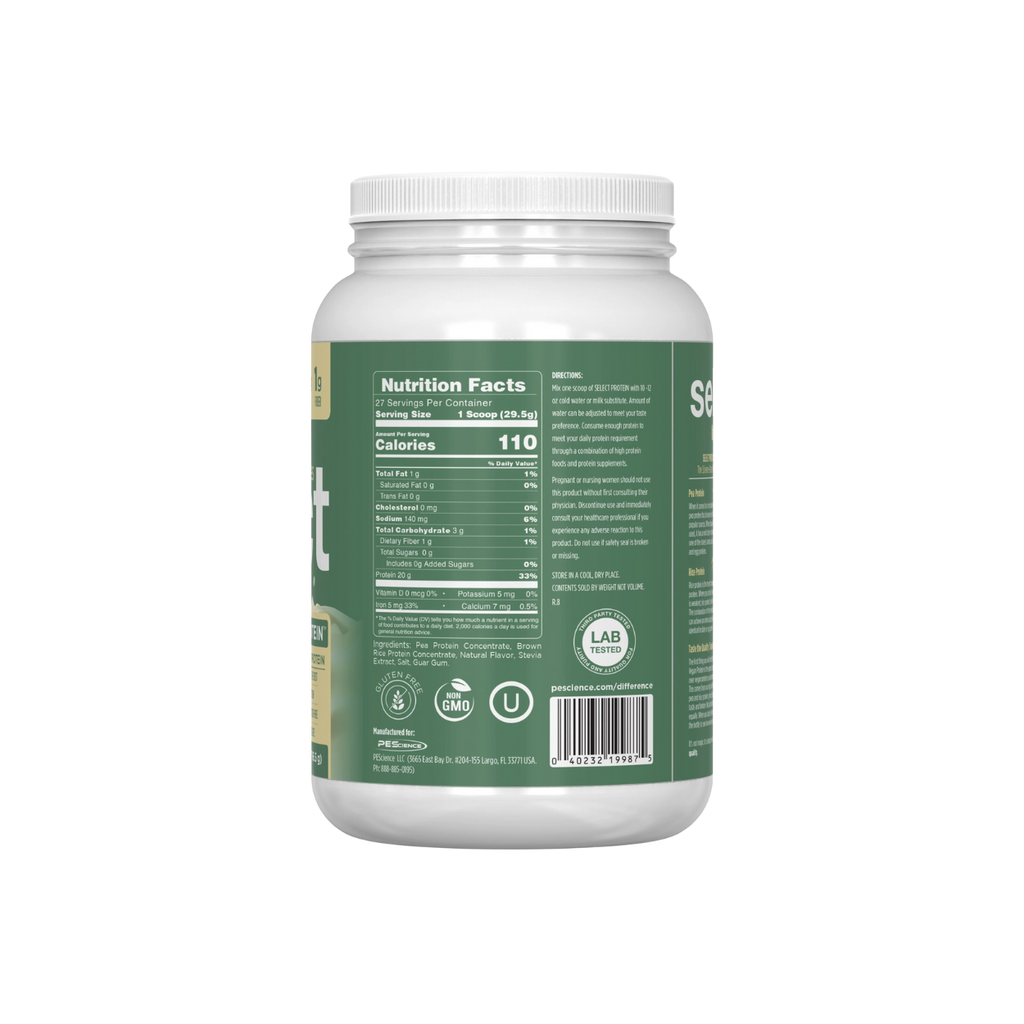 Proteína Pescience Select Vegan Amazing Vanilla Indulgence, 27 Porciones