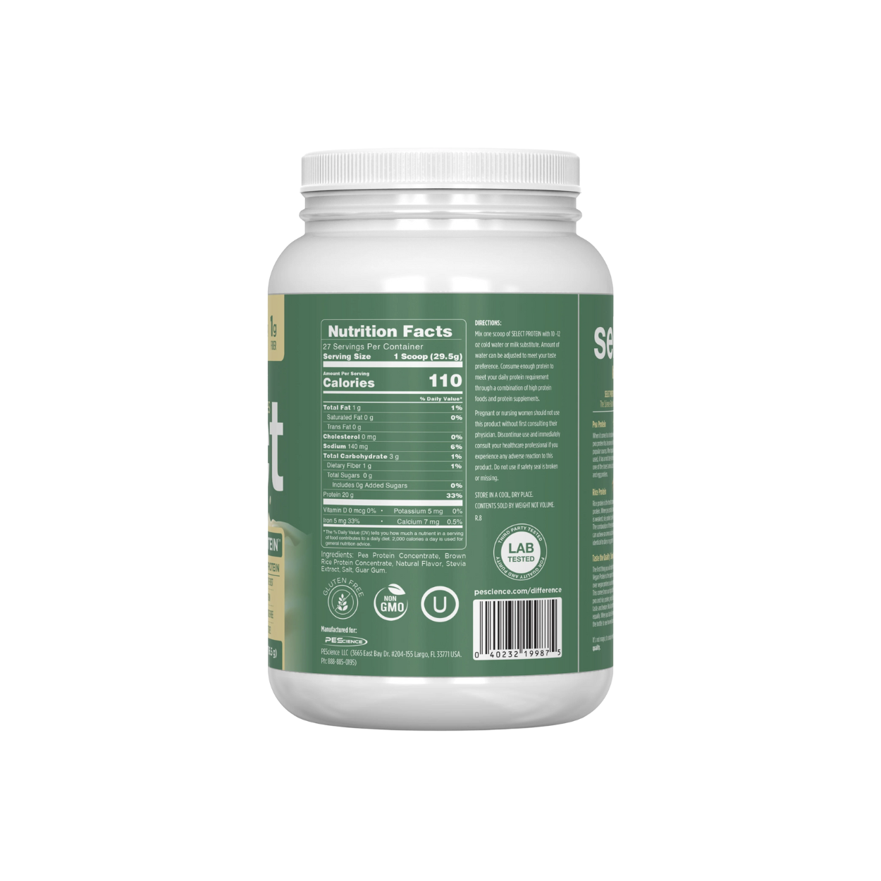 Proteína Pescience Select Vegan Amazing Vanilla Indulgence, 27 Porciones