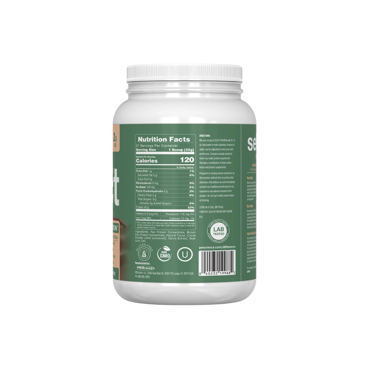 Proteína Pescience Select Vegan Chocolate Bliss, 27 Porciones