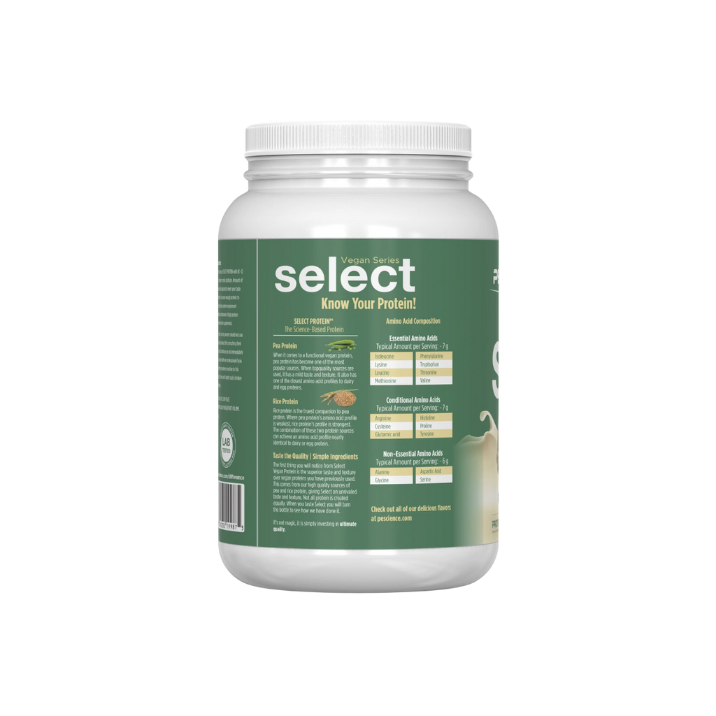 Proteína Pescience Select Vegan Amazing Vanilla Indulgence, 27 Porciones