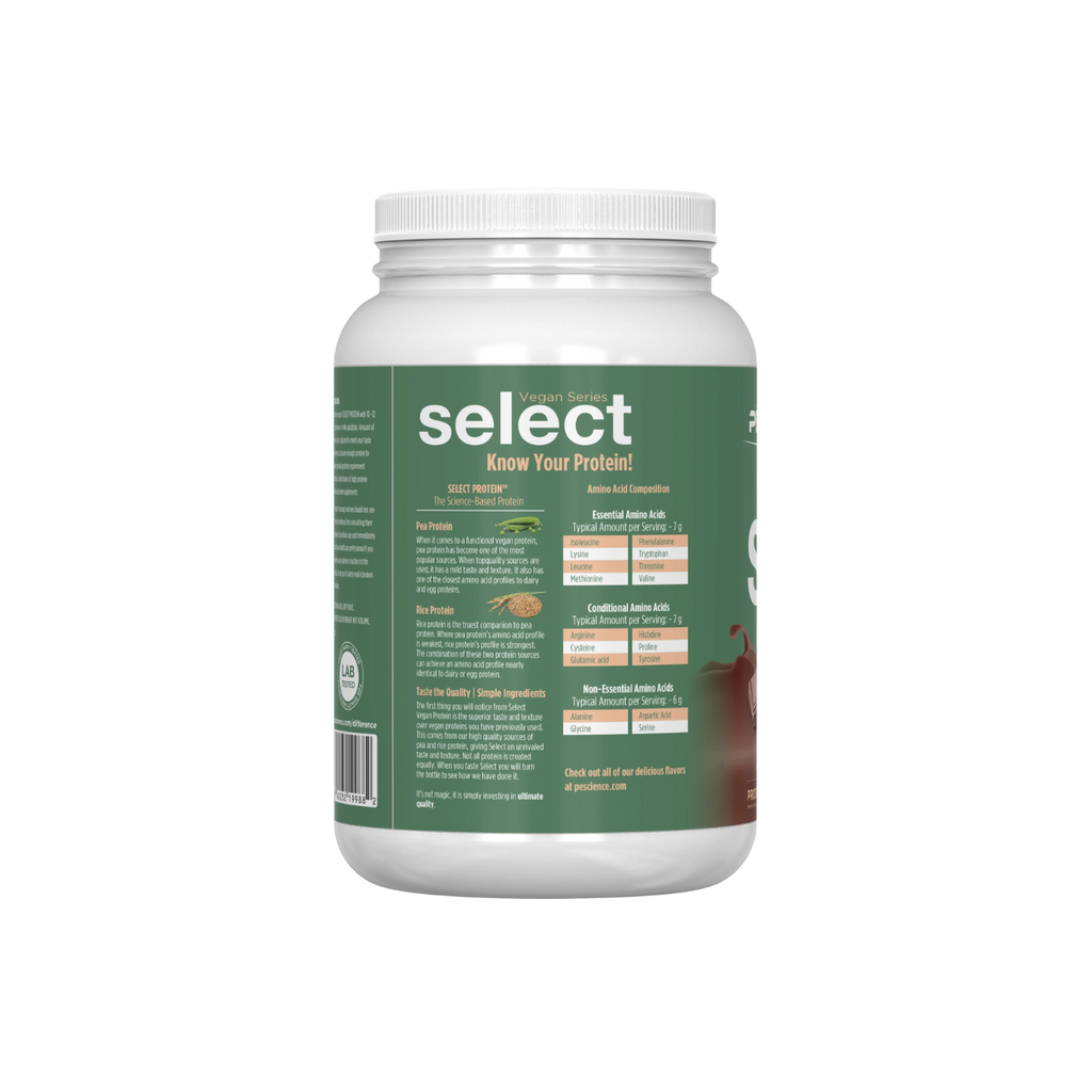Proteína Pescience Select Vegan Chocolate Bliss, 27 Porciones