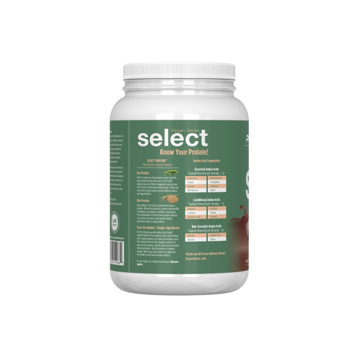 Proteína Pescience Select Vegan Chocolate Bliss, 27 Porciones
