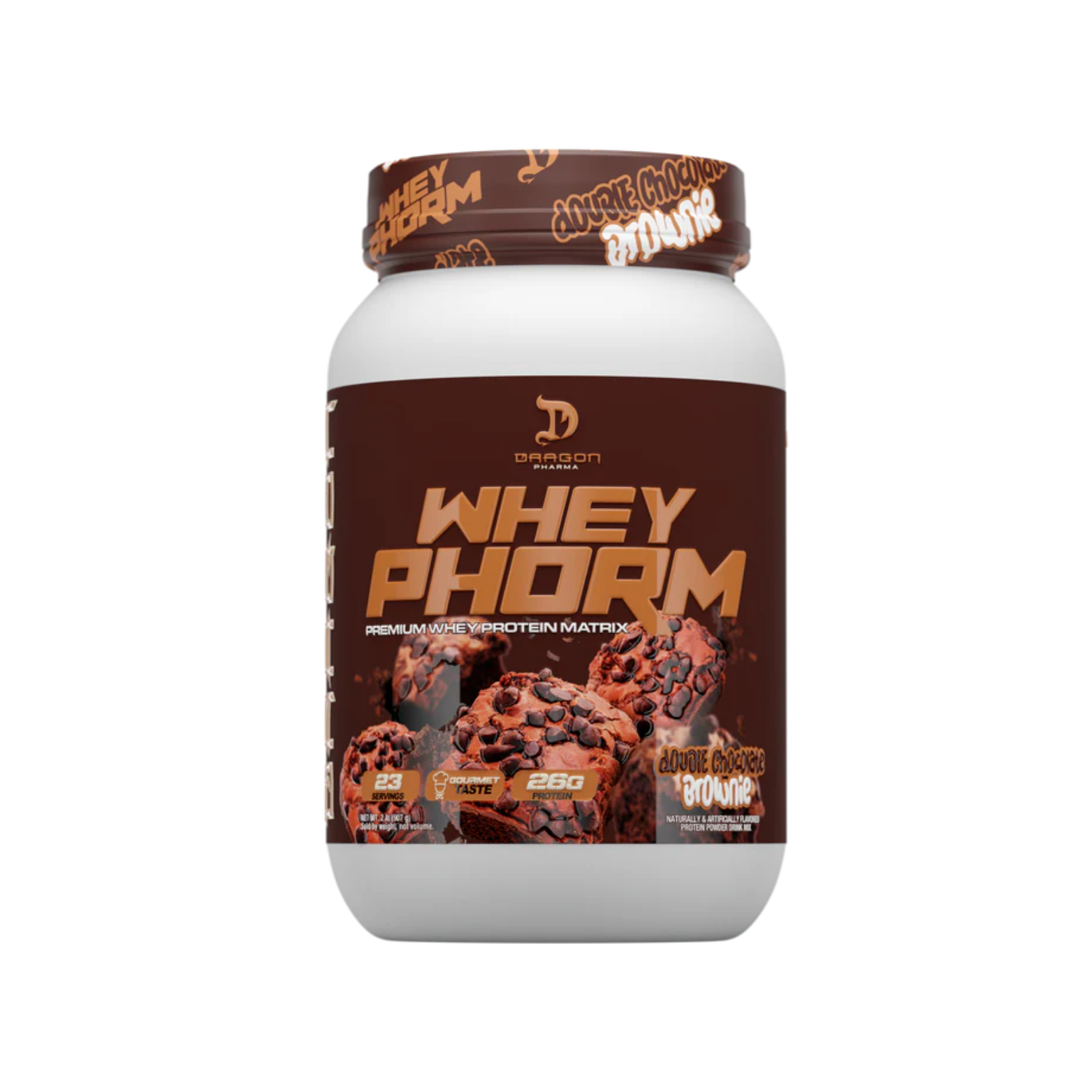 Proteína Dragon Pharma Wheyphorm Double Chocolate Brownie, 23 Porciones
