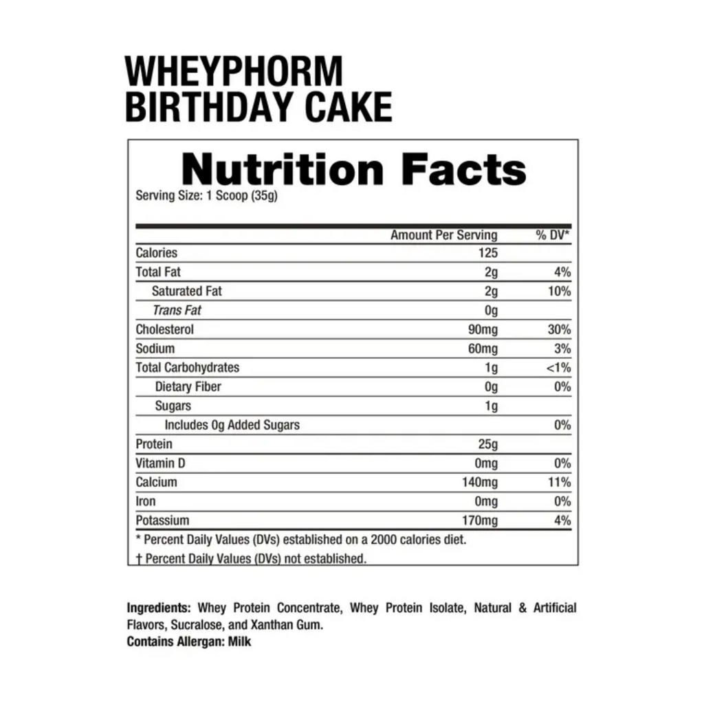 Proteína Dragon Pharma Wheyphorm Birthday Cake, 65 Porciones