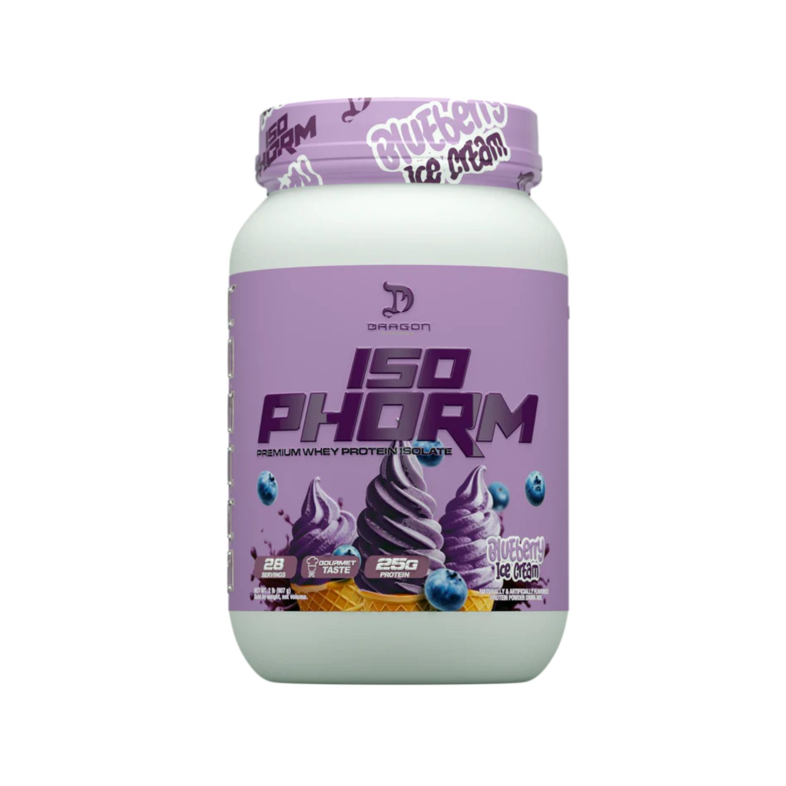 Proteína Dragon Pharma Isophorm Blueberry Ice Cream, 28 Porciones