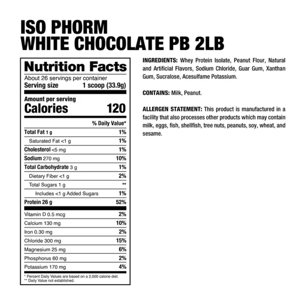 Proteína Dragon Pharma Isophorm White Chocolate Peanut Butter, 66 Porciones