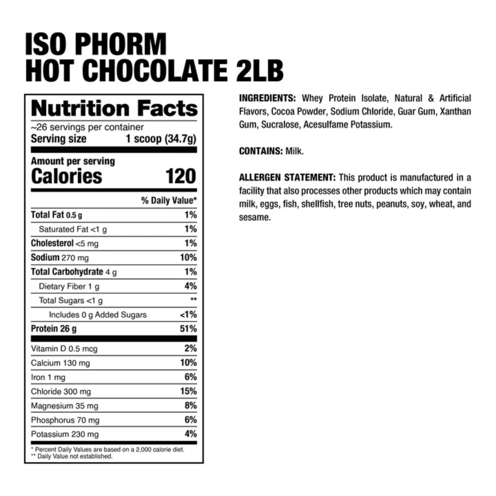Proteína Dragon Pharma Isophorm Hot Chocolate, 65 Porciones