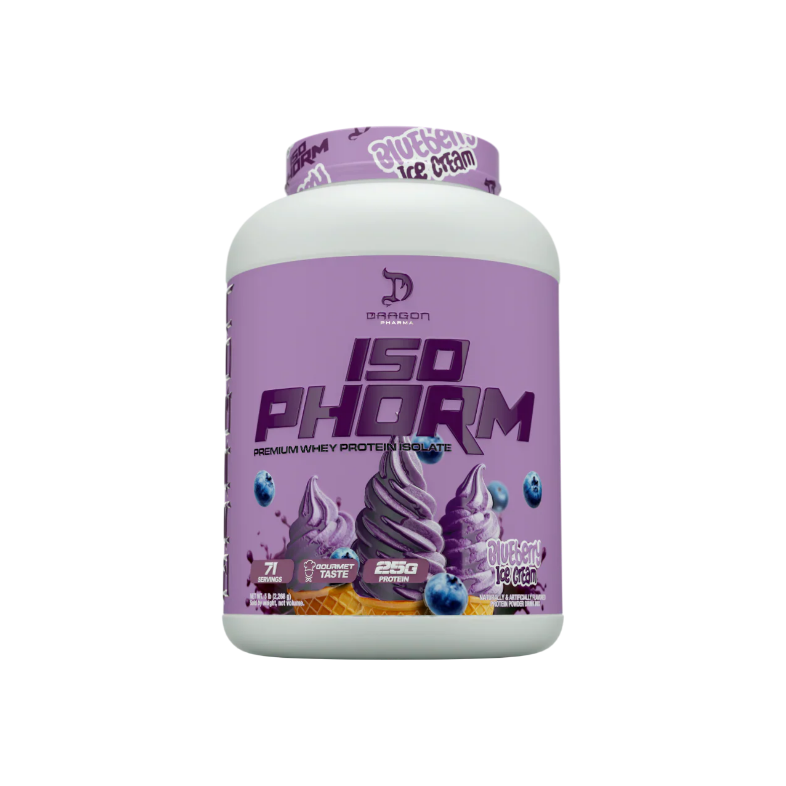 Proteína Dragon Pharma Isophorm Blueberry Ice Cream, 71 Porciones