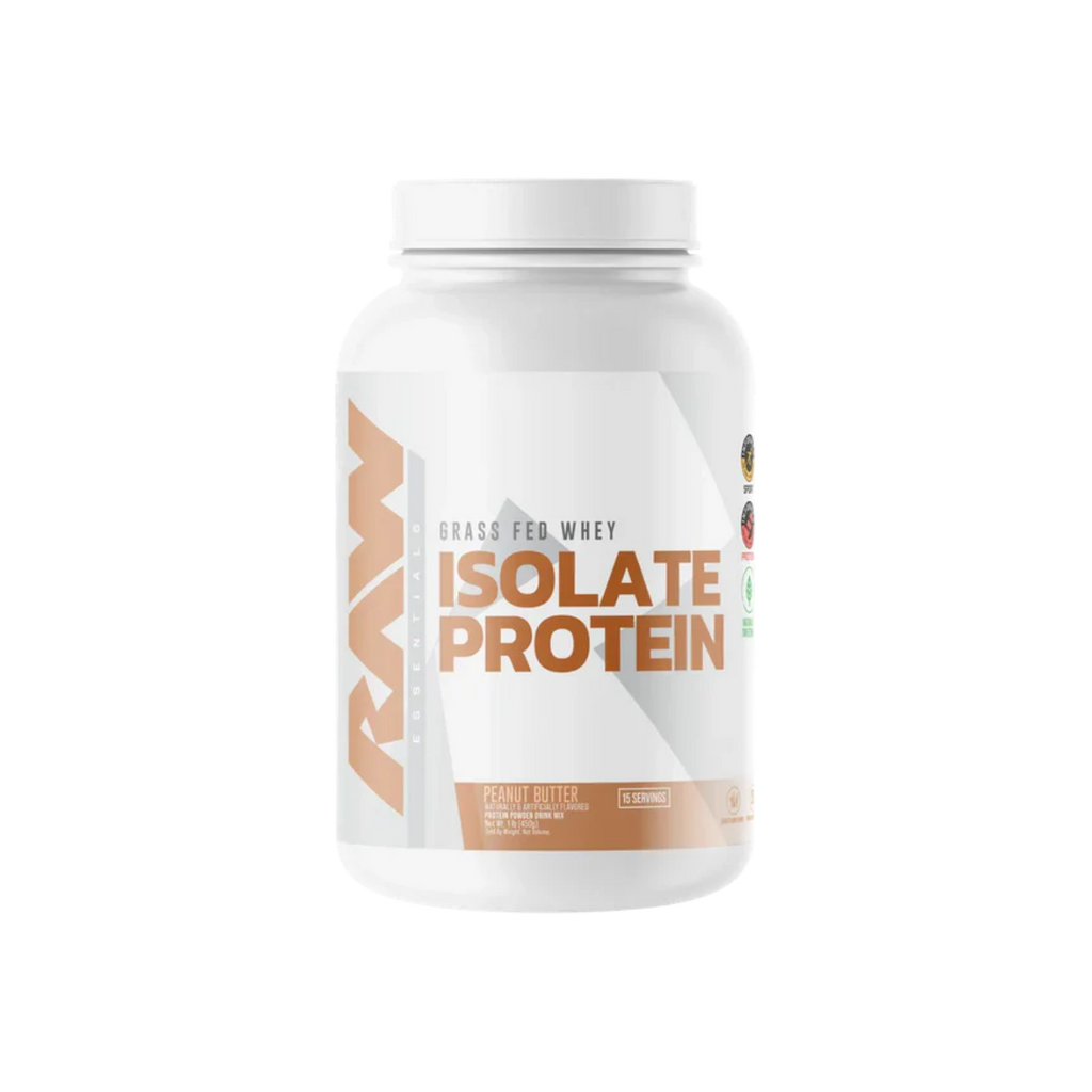 Proteína RAW Grass Fed Whey Isolate Peanut Butter, 25 Porciones