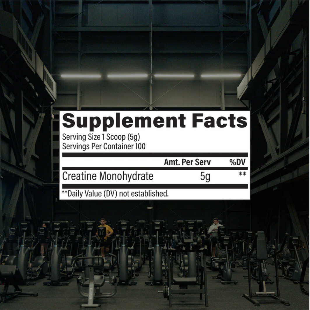 Creatine Monohidratada RAW, 100 porciones