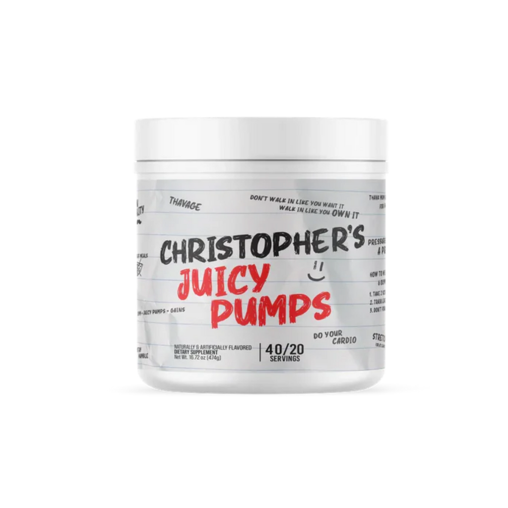 Pre-entreno BUM X RAW Non-Stim Christopher Juicy Pumps, 40/20 Porciones
