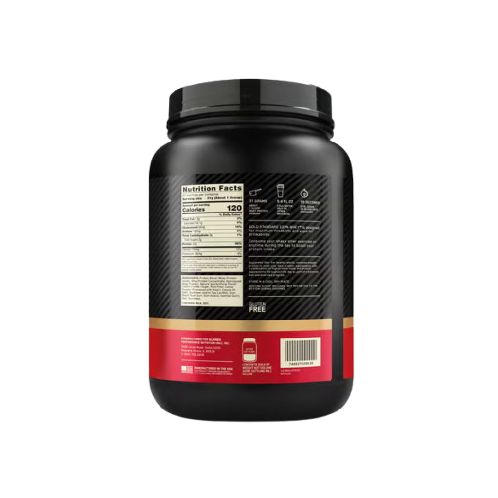 Proteína Optimum Nutrition Whey Cookies and Cream, 28 Porciones