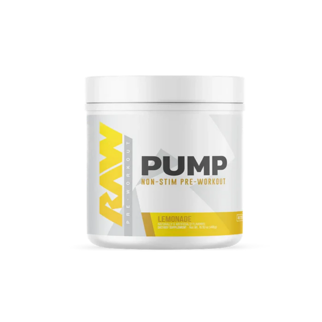 Pre-entreno BUM X RAW Pump Non-Stim Lemonade, 40/20 Porciones