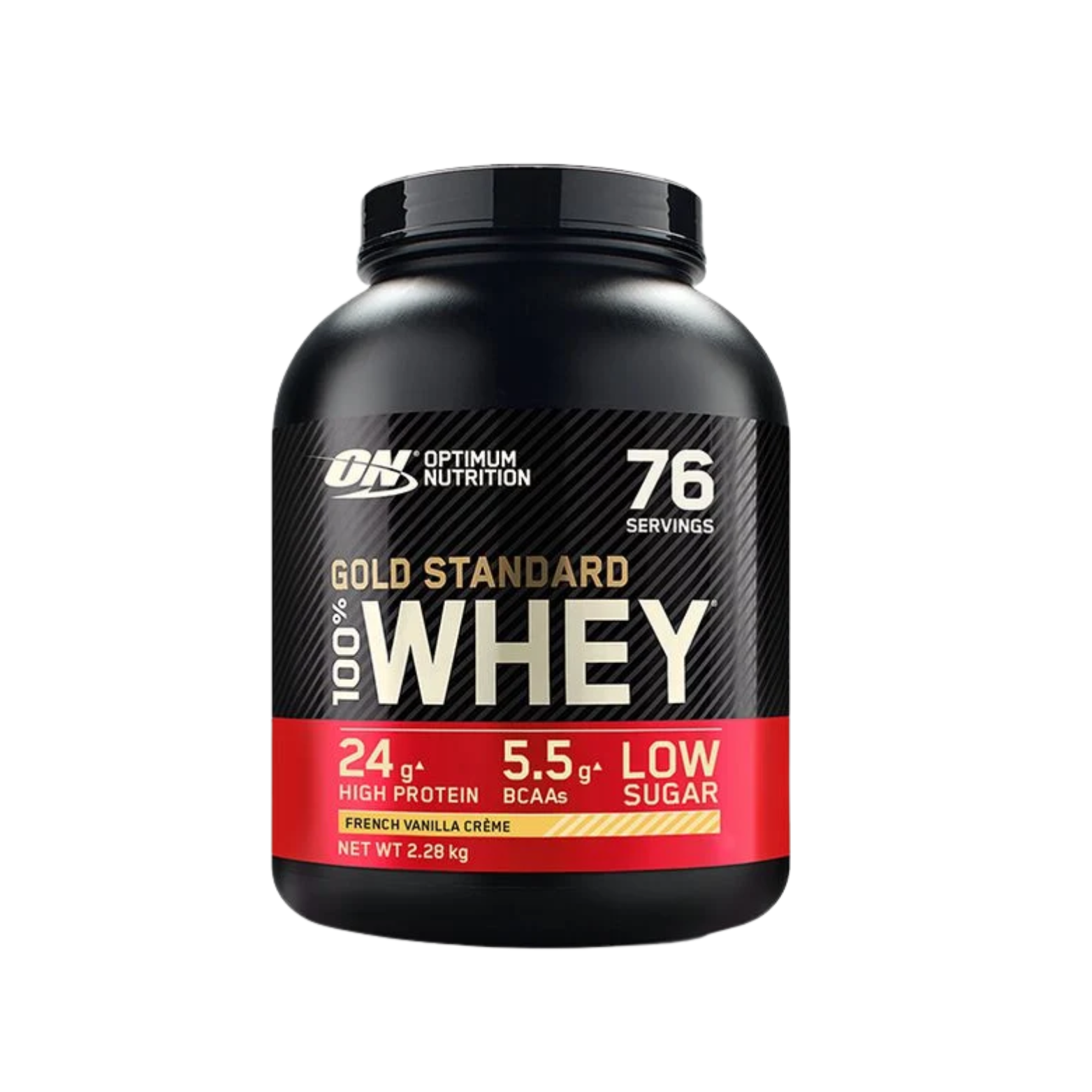 Proteína Optimum Nutrition Whey French Vanilla Creme, 76 Porciones