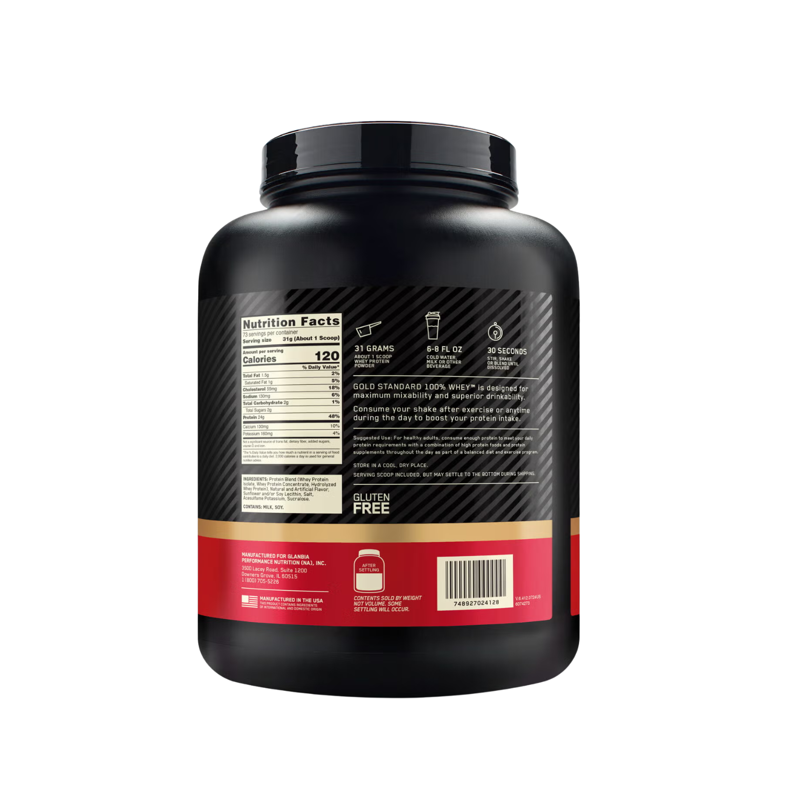 Proteína Optimum Nutrition Whey French Vanilla Creme, 76 Porciones