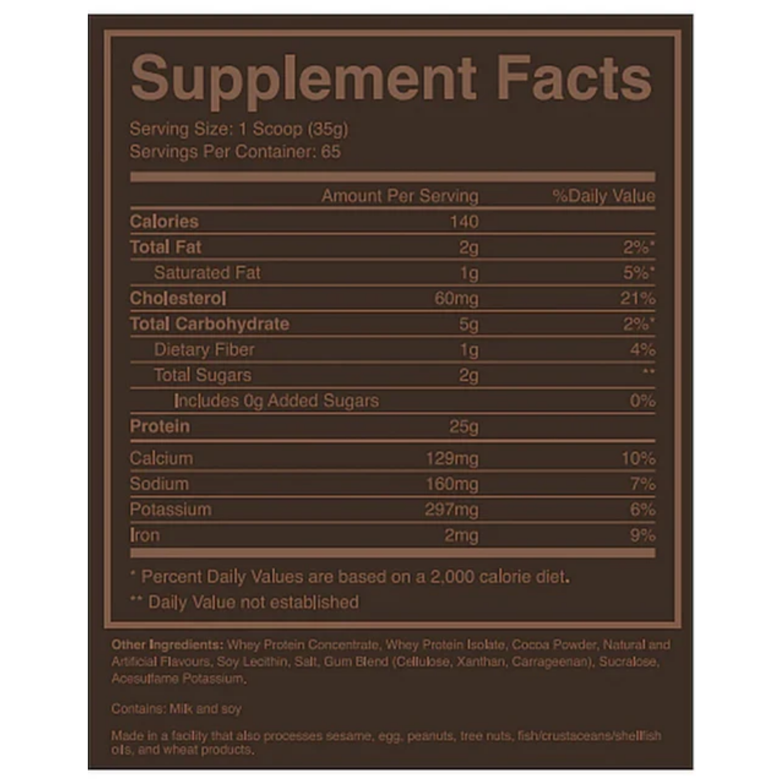 Proteína RAW Whey Blend Chocolate, 65 Porciones