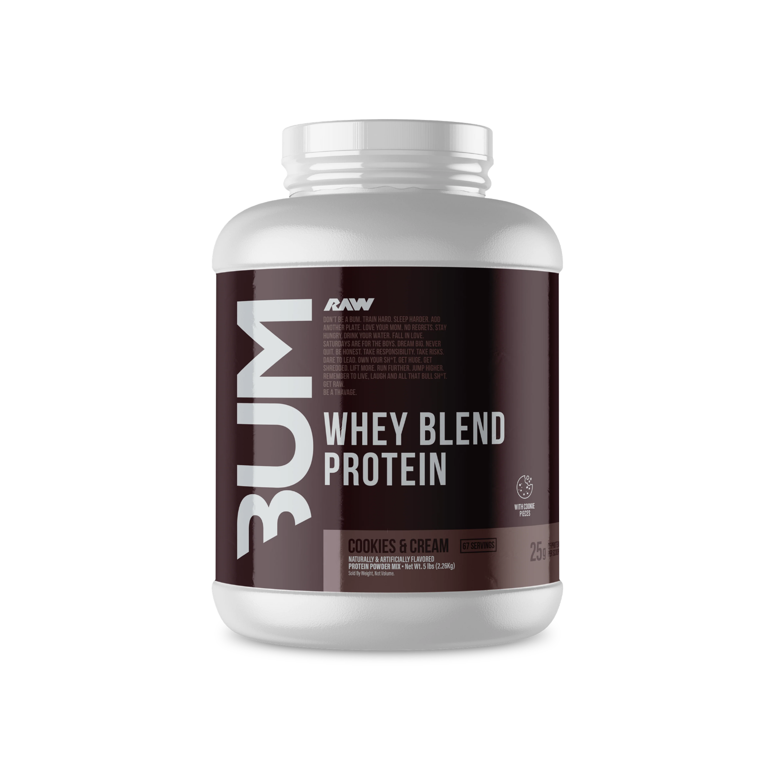 Proteína RAW Whey Blend Cookies & Cream, 67 Porciones