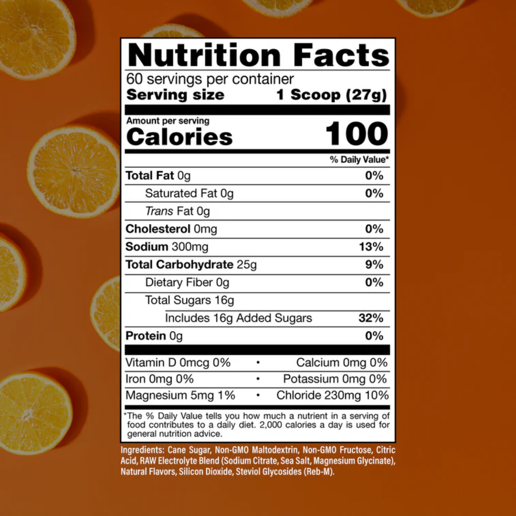 RAW Fuel Orange, 60 Porciones