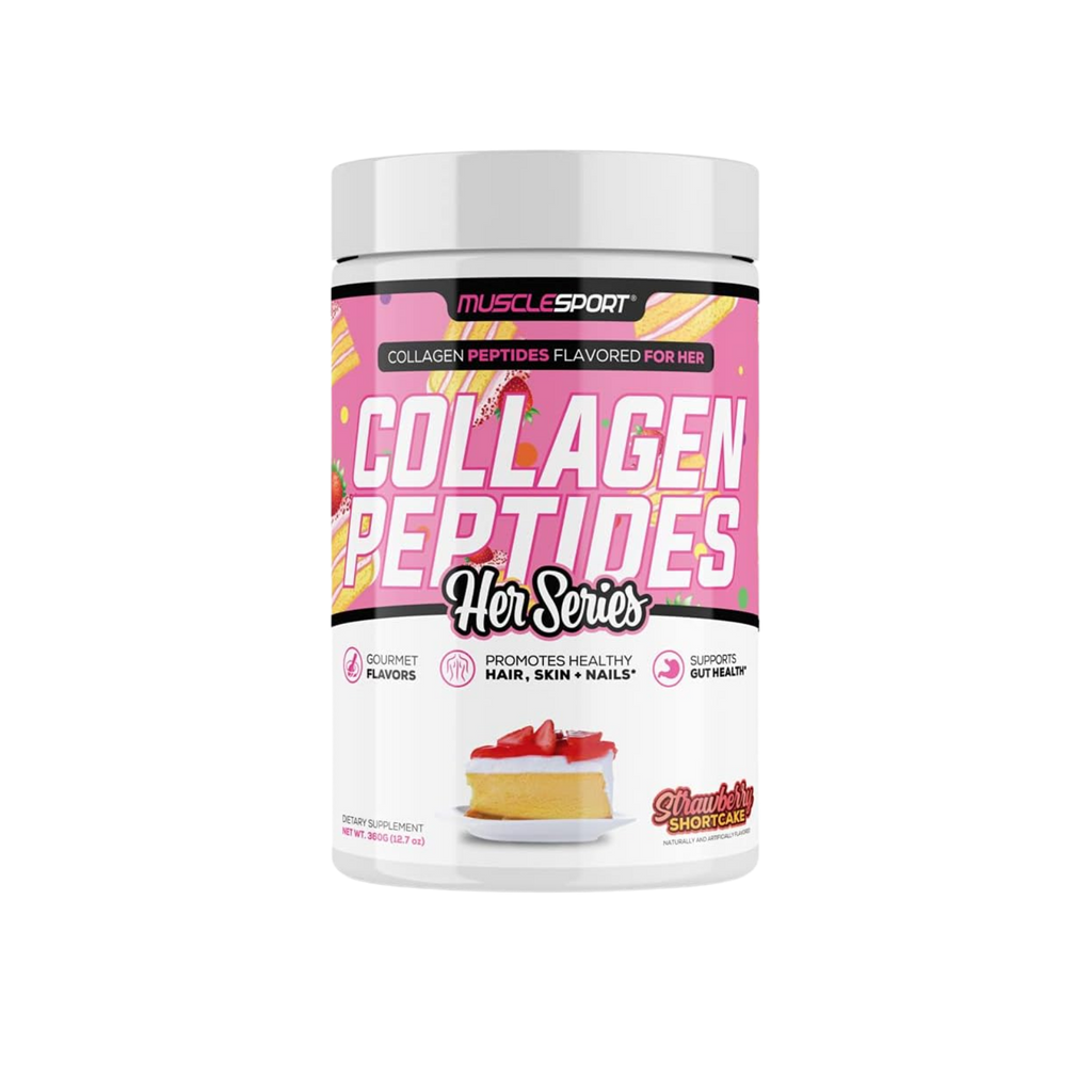Musclesport Colágeno en Polvo Strawberry Shortcake, 30 Porciones