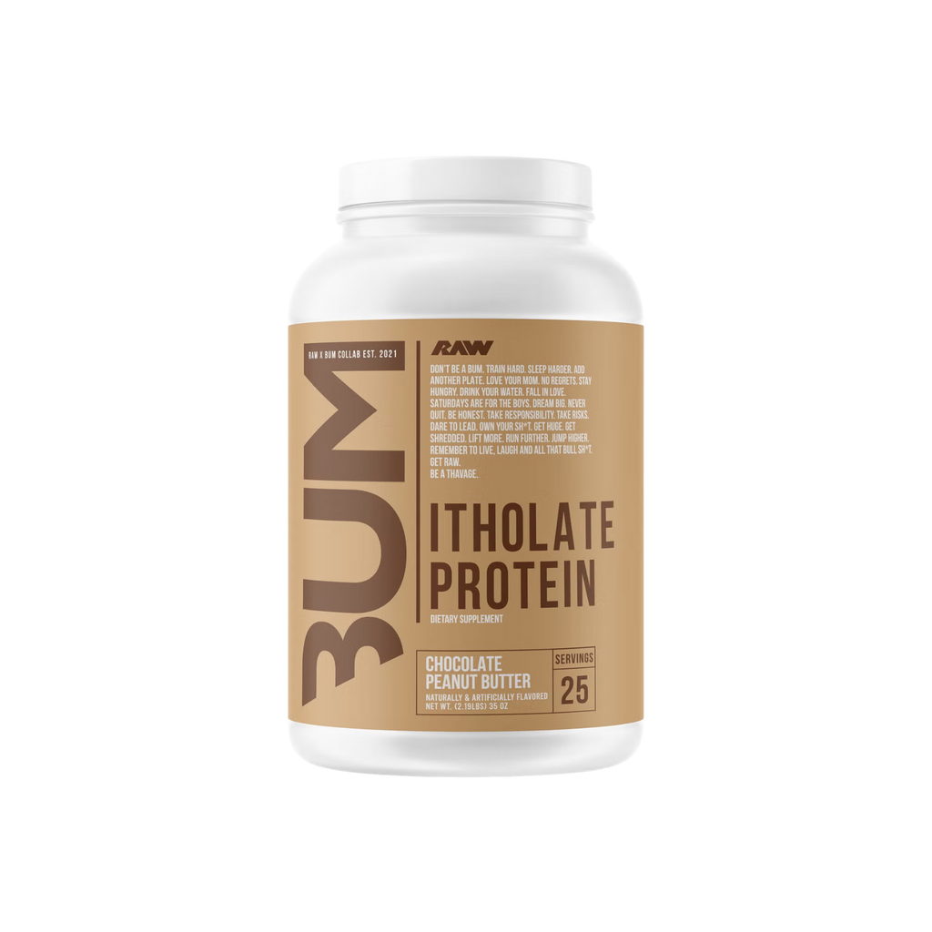 Proteína BUM x RAW Itholate Chocolate Peanut Butter, 25 Porciones