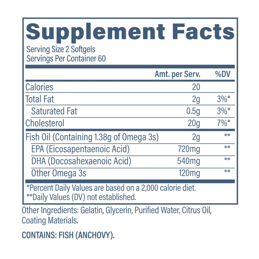 Revive Omega 3, 60 Porciones