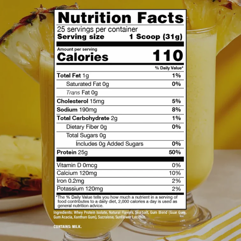 Proteína BUM x RAW Itholate Piña Colada, 25 Porciones