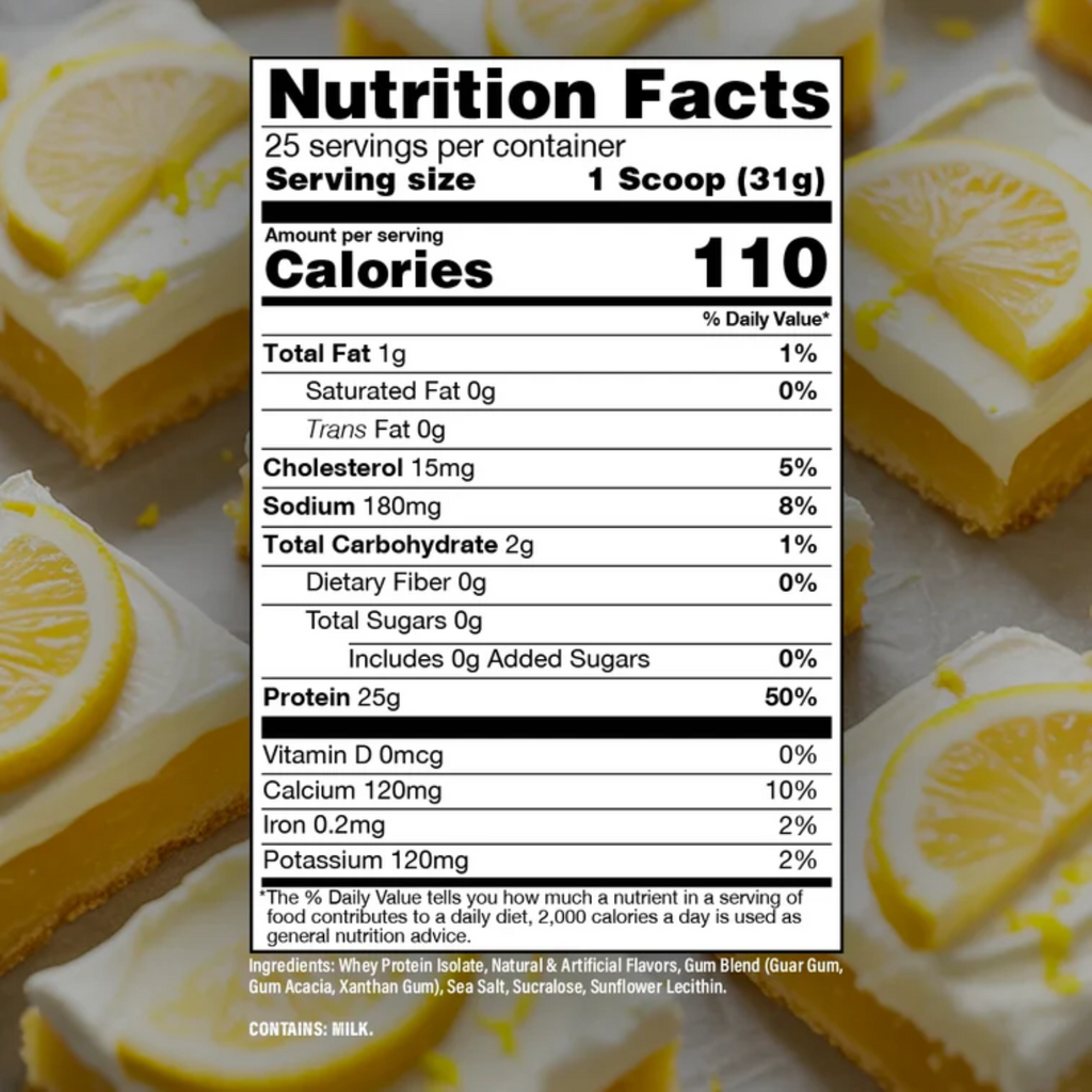 Proteína BUM x RAW Itholate Lemon Cake, 25 Porciones