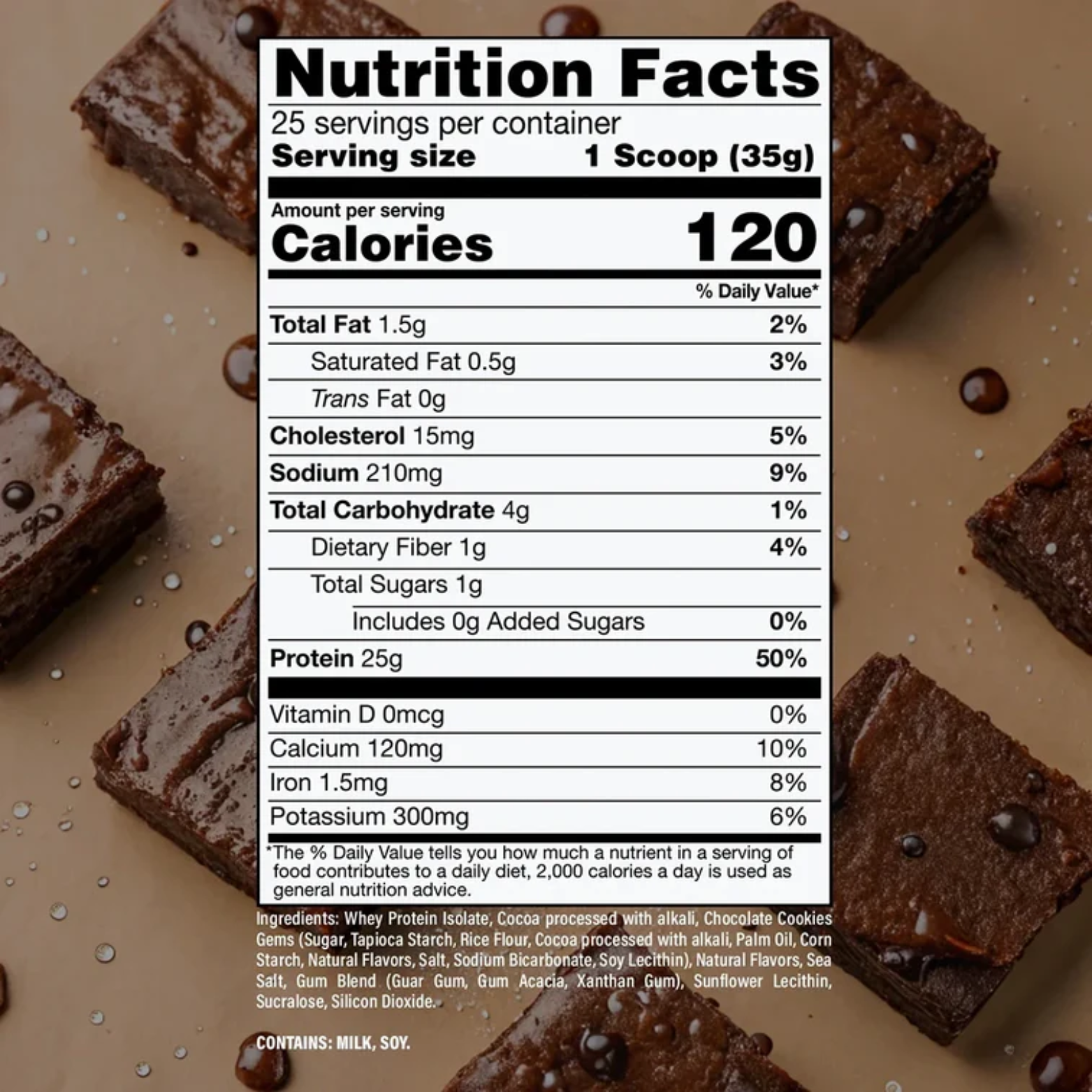 Proteína BUM x RAW Itholate Fudge Brownie, 25 Porciones