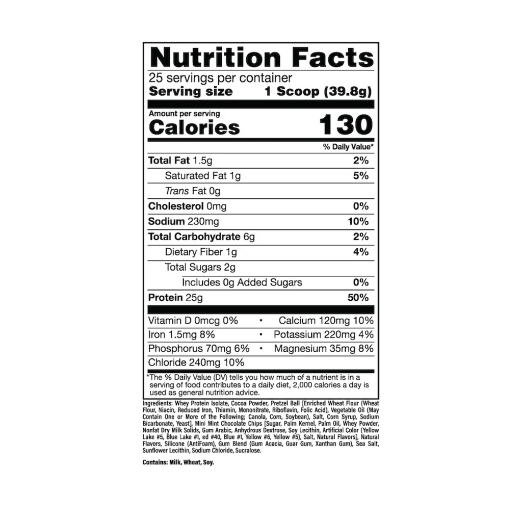 Proteína BUM x RAW Itholate Choco-Pepermint Pretzel Bark, 25 Porciones