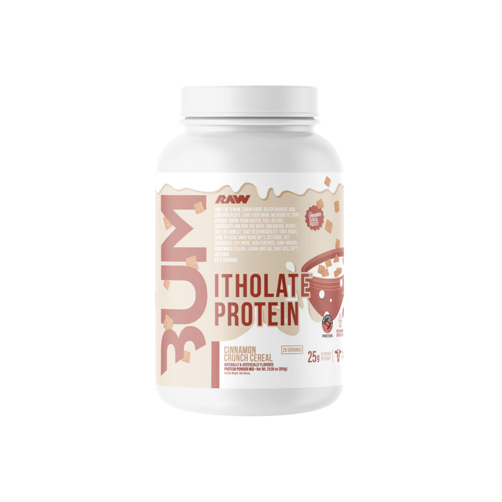Proteína BUM x RAW Itholate Cinnamon Crunch Cereal, 25 Porciones