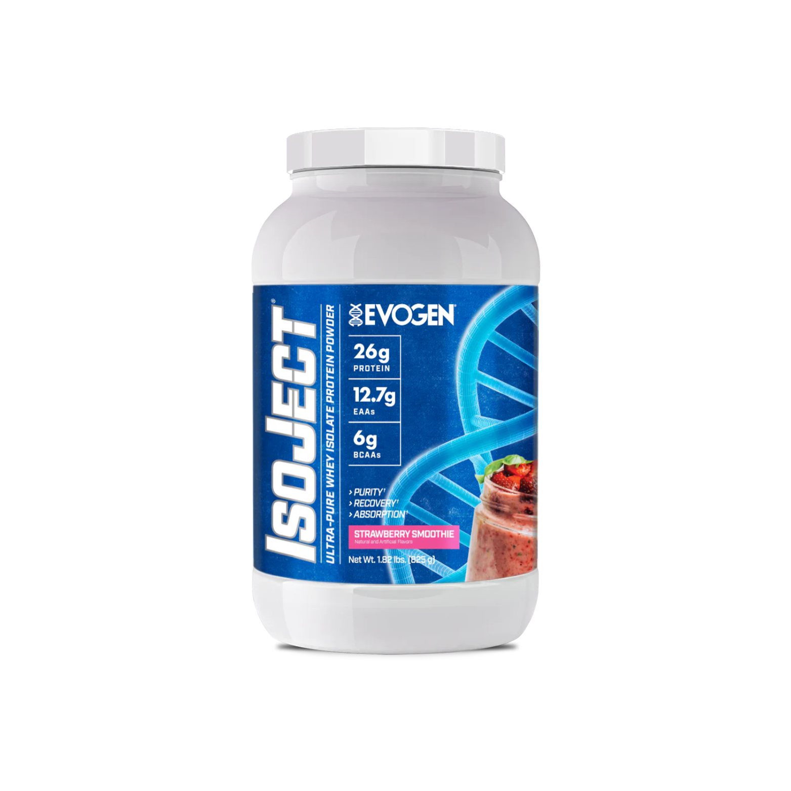 Proteína Evogen Isoject Strawberry Smoothie, 25 Porciones