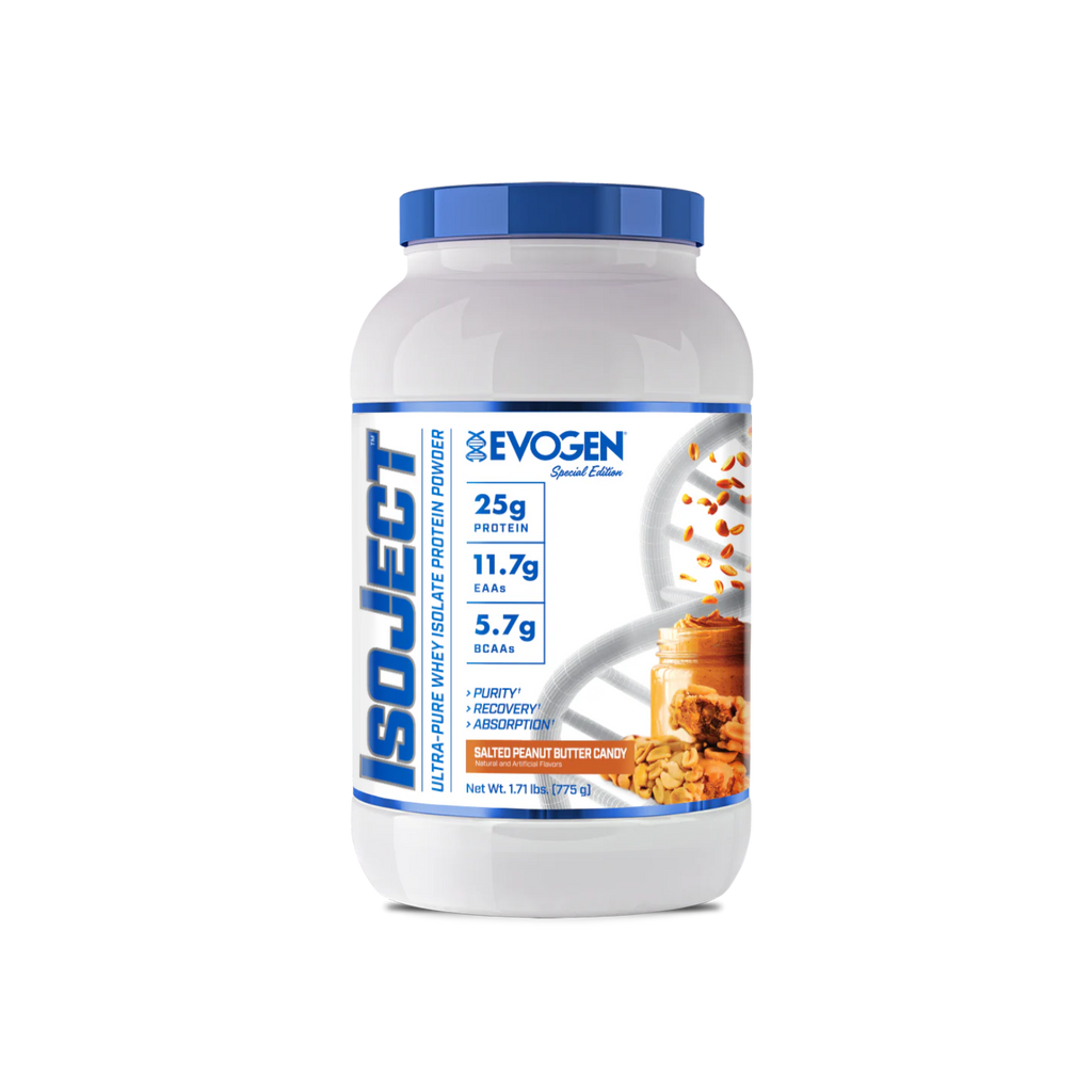 Proteína Evogen Isoject Salted Peanut Butter Candy, 25 Porciones