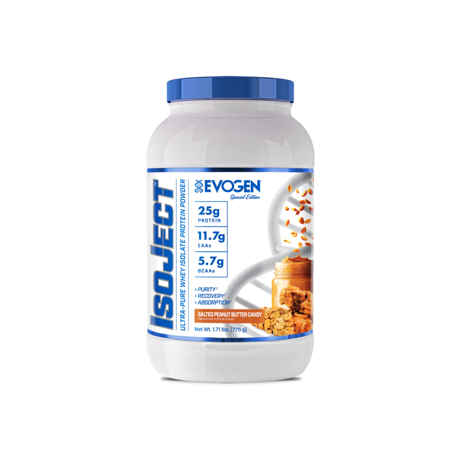 Proteína Evogen Isoject Salted Peanut Butter Candy, 25 Porciones