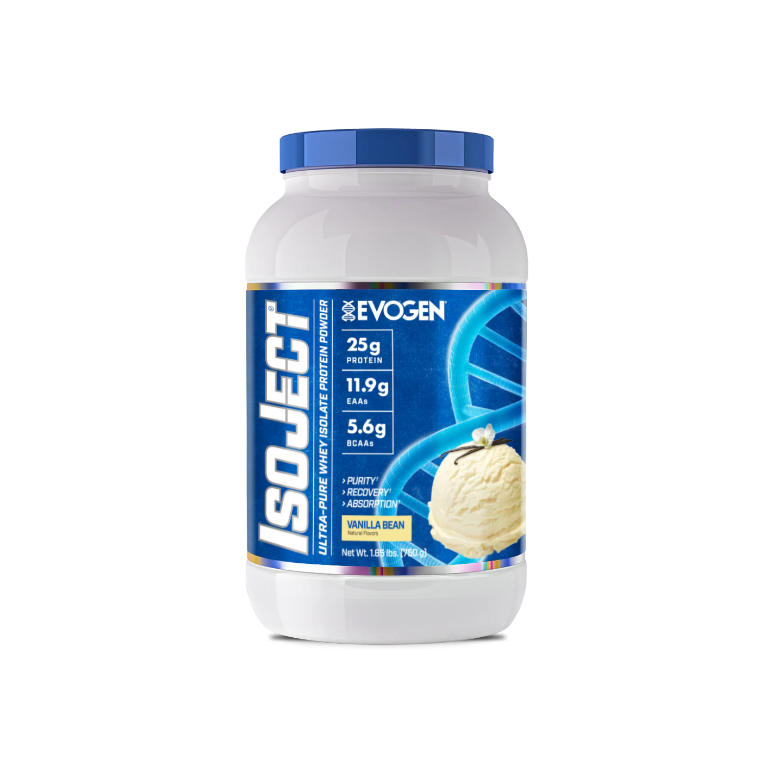Proteína Evogen Isoject Vanilla Bean, 25 Porciones