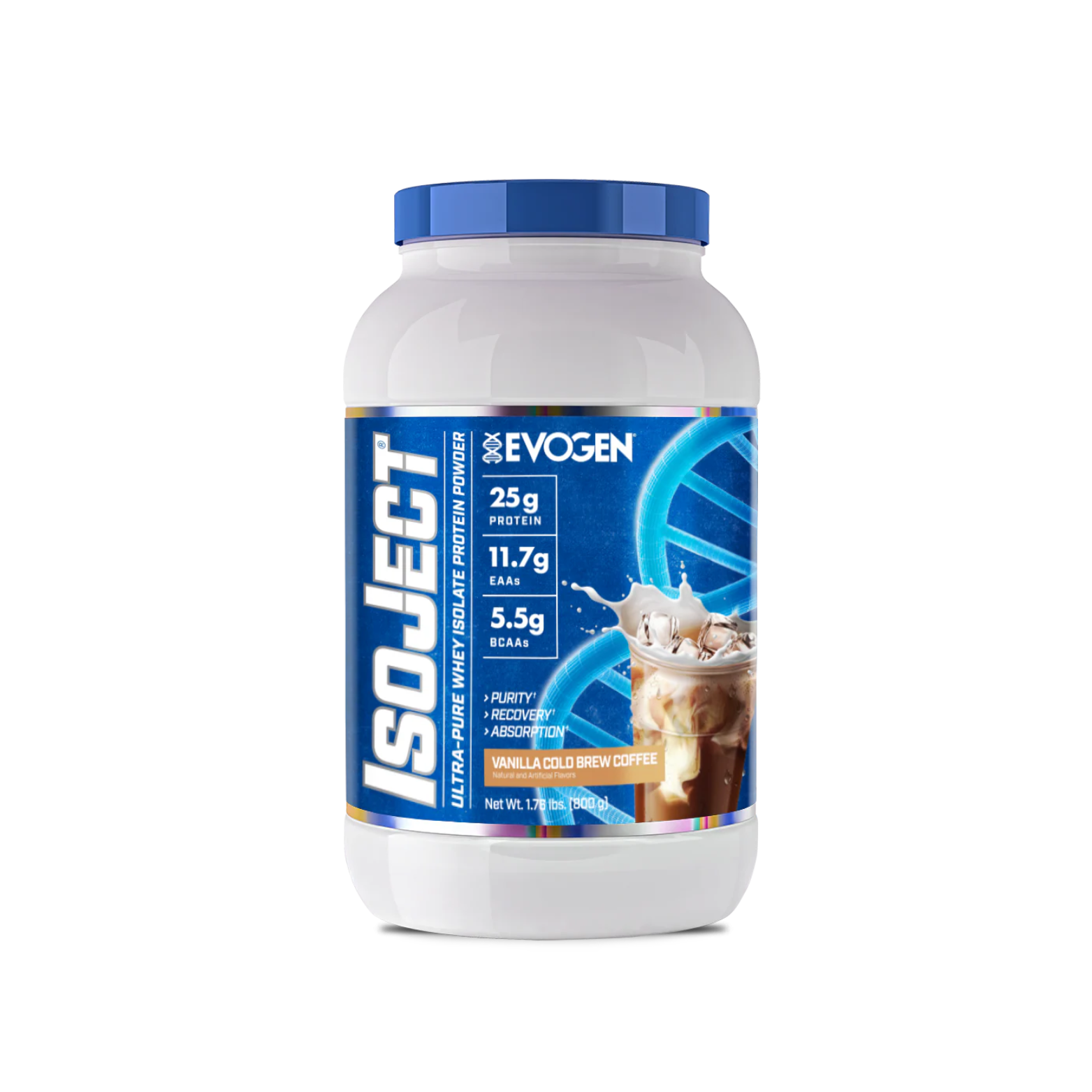 Proteína Evogen Isoject Vanilla Cold Brew Coffee, 25 Porciones