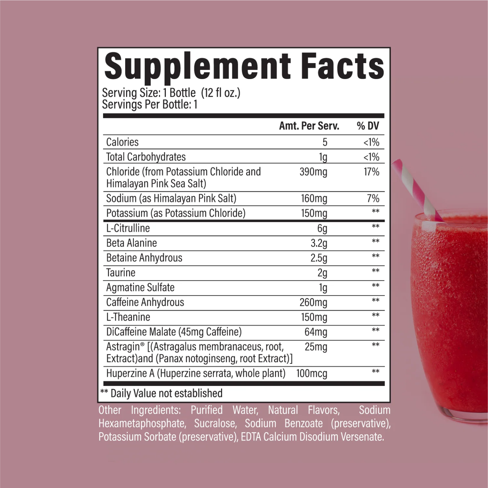 Bum Thavage RTD Pre-Workout Strawberry Colada 12 oz
