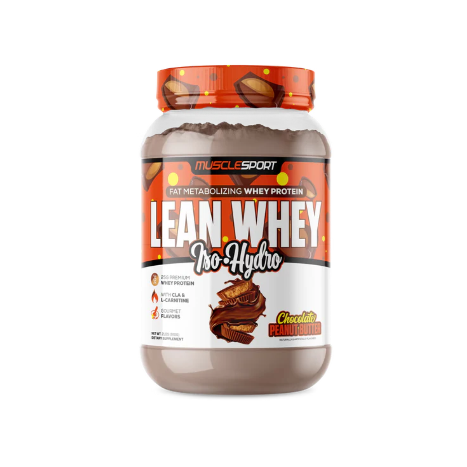 Proteína Musclesport Lean Whey Chocolate Peaanut Butter, 26 Porciones