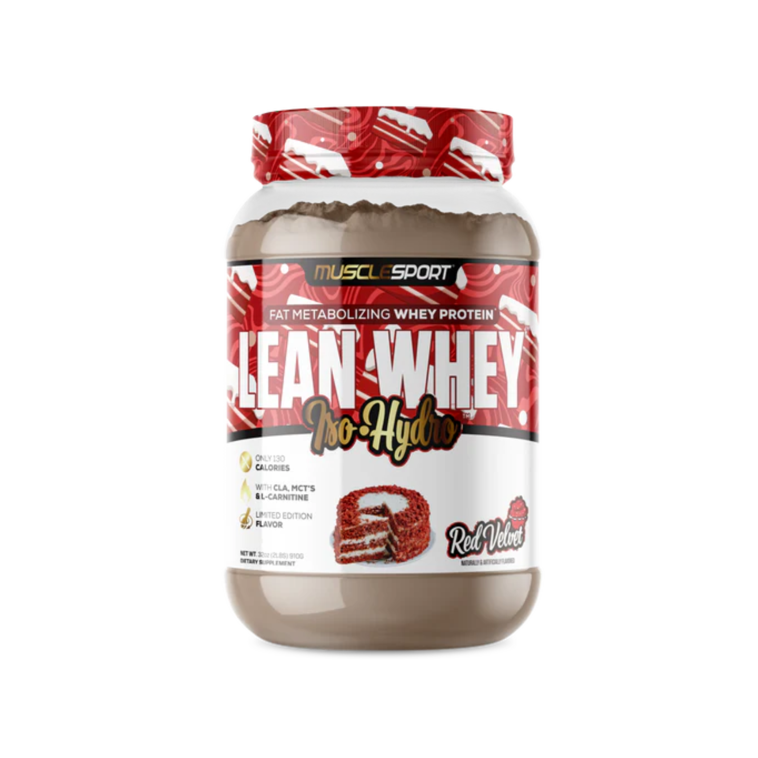 Proteína Musclesport Lean Whey Red Velvet, 26 Porciones