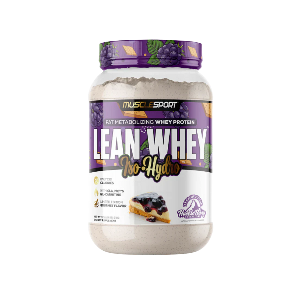 Proteína Musclesport Lean Whey Huckle Berry Cheesecake, 26 Porciones